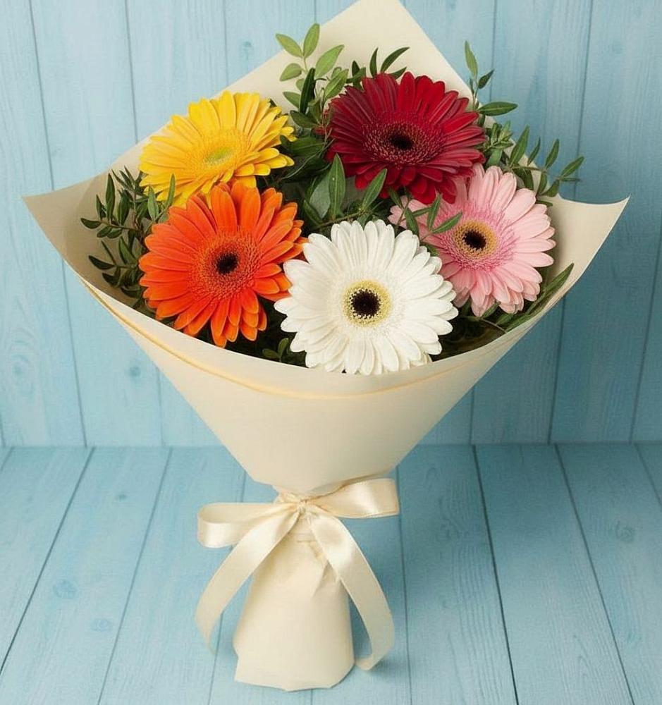 Букет цветов из: Герберы в Полтавке