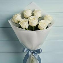 Букет 7 Белых роз Эдлесс Лав #REPLACE_PRED# Полтавке