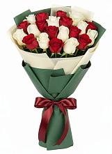 Букет Микс из красных и белых роз #REPLACE_PRED# Полтавке