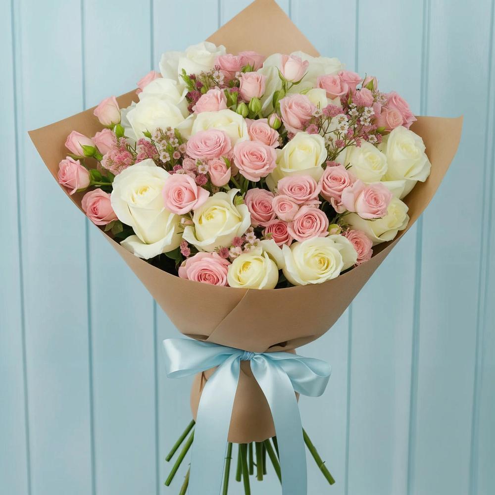 Букет цветов из: Розы в Полтавке