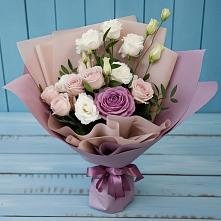 Букет цветов из:  Розы и Лизиантусы #REPLACE_PRED# Полтавке