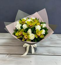 Букет цветов из:  Орхидеи и Розы #REPLACE_PRED# Полтавке