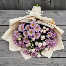 Букет цветов из:  Розы и Хризантемы в Полтавке