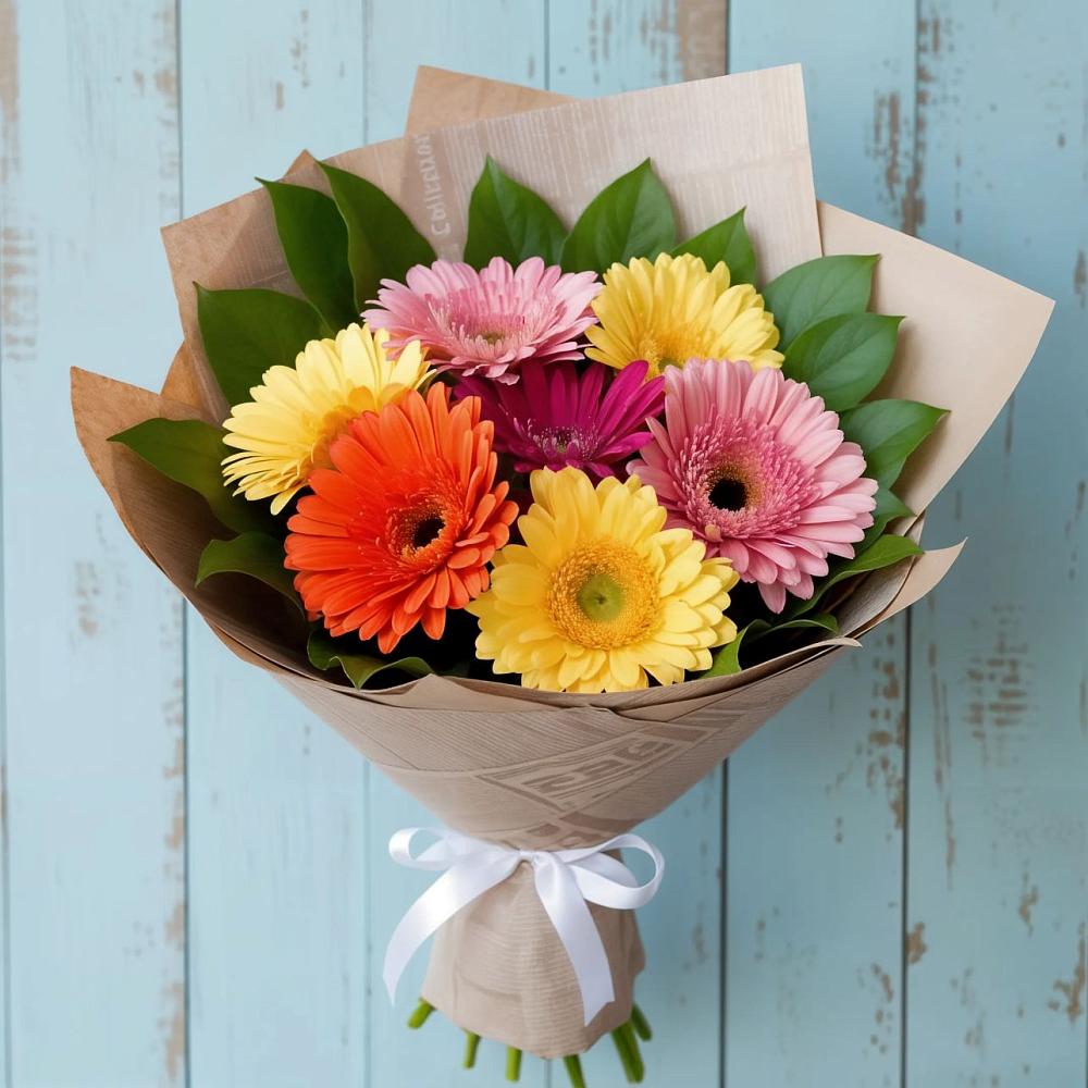 Букет цветов из: Герберы в Полтавке