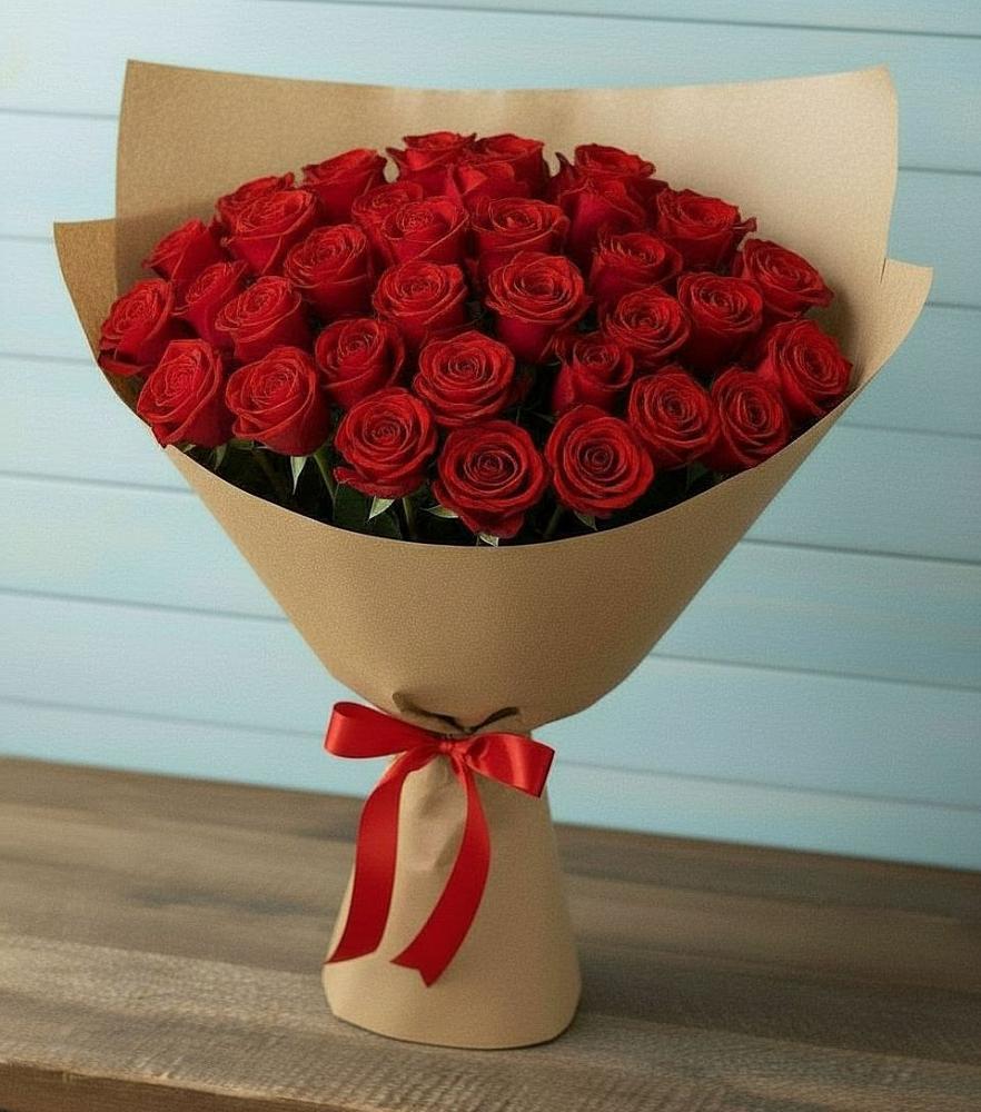 Букет Красные розы Милано в Полтавке