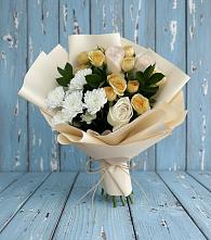 Букет цветов из:  Розы и Хризантемы в Полтавке