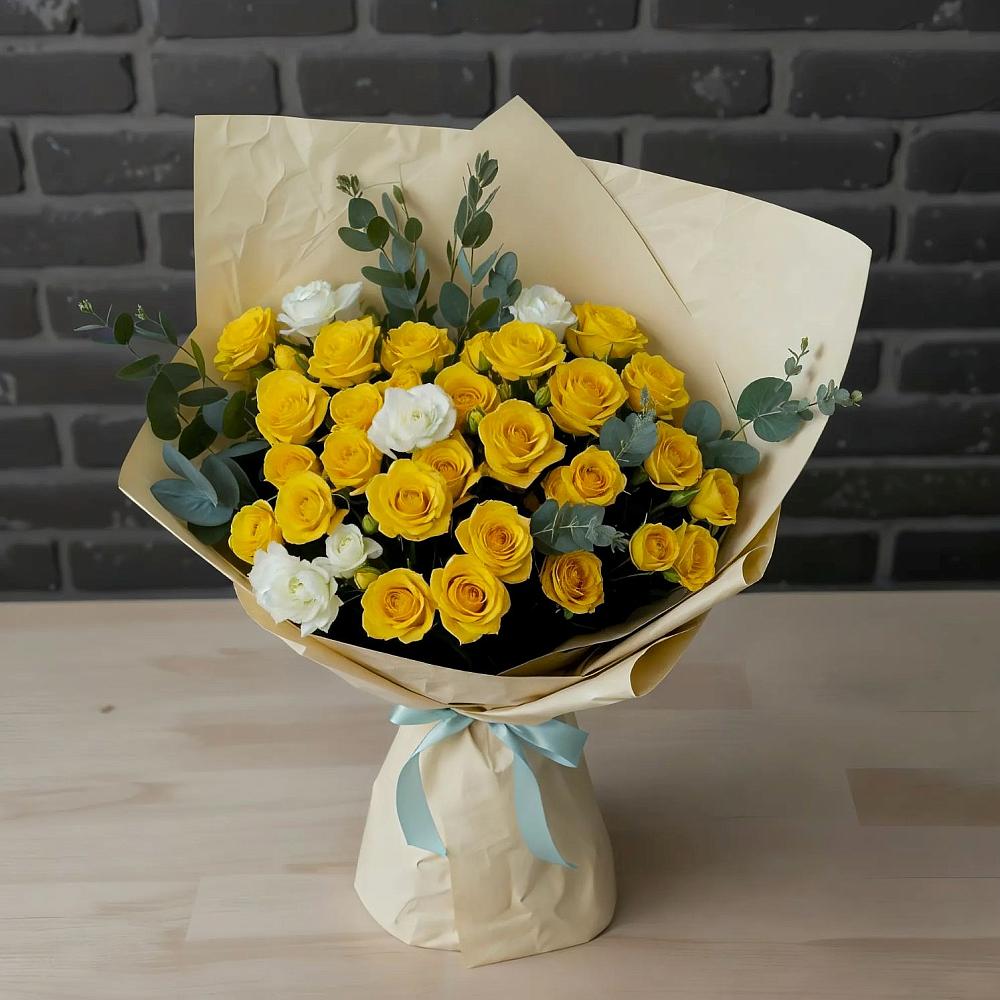 Букет цветов из: Розы в Полтавке