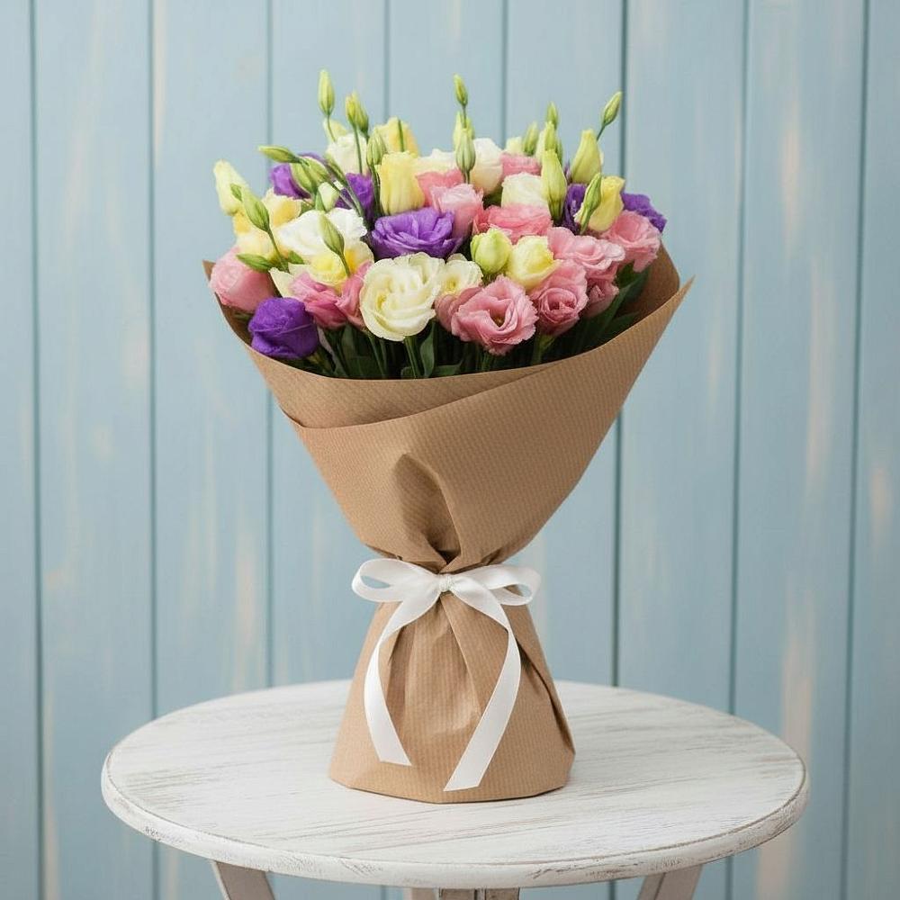 Букет цветов из: Лизиантусы в Полтавке