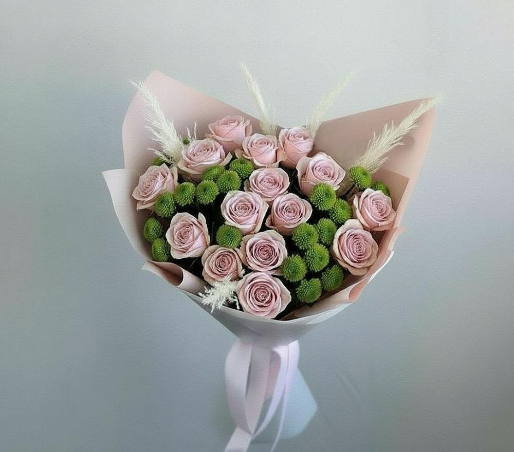 Букет цветов из: Розы и Хризантемы в Полтавке