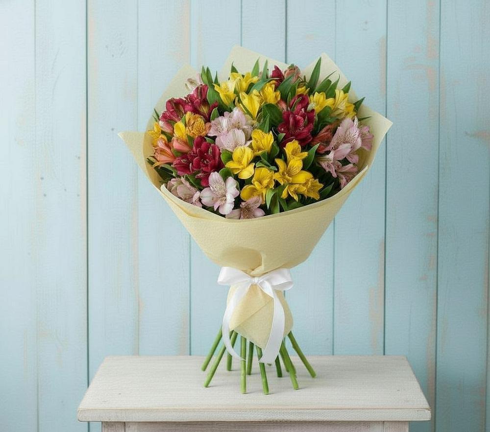 Букет цветов из: Альстромерии в Полтавке