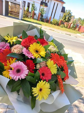 Букет цветов из: Герберы в Полтавке