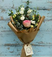 Букет цветов из:  Розы и Лизиантусы #REPLACE_PRED# Полтавке