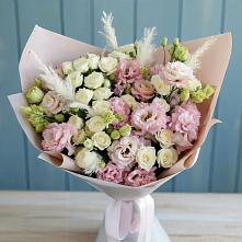 Букет цветов из:  Альстромерии и Розы в Полтавке