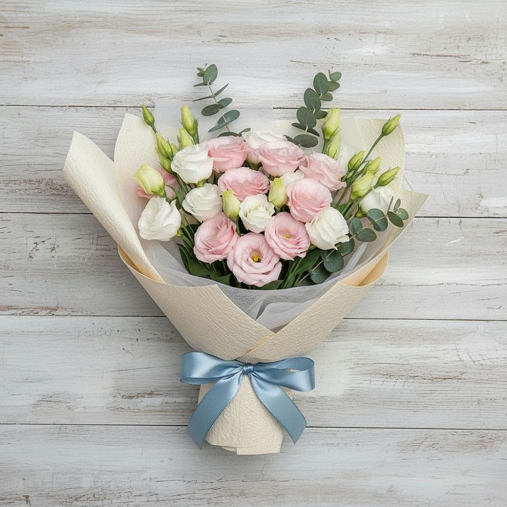 Букет цветов из: Лизиантусы в Полтавке